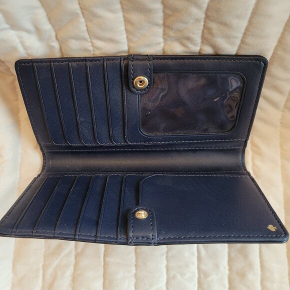 Kate Spade Large Slim Bifold Wallet Cameron Breezy Floral - Picture 4 of 5